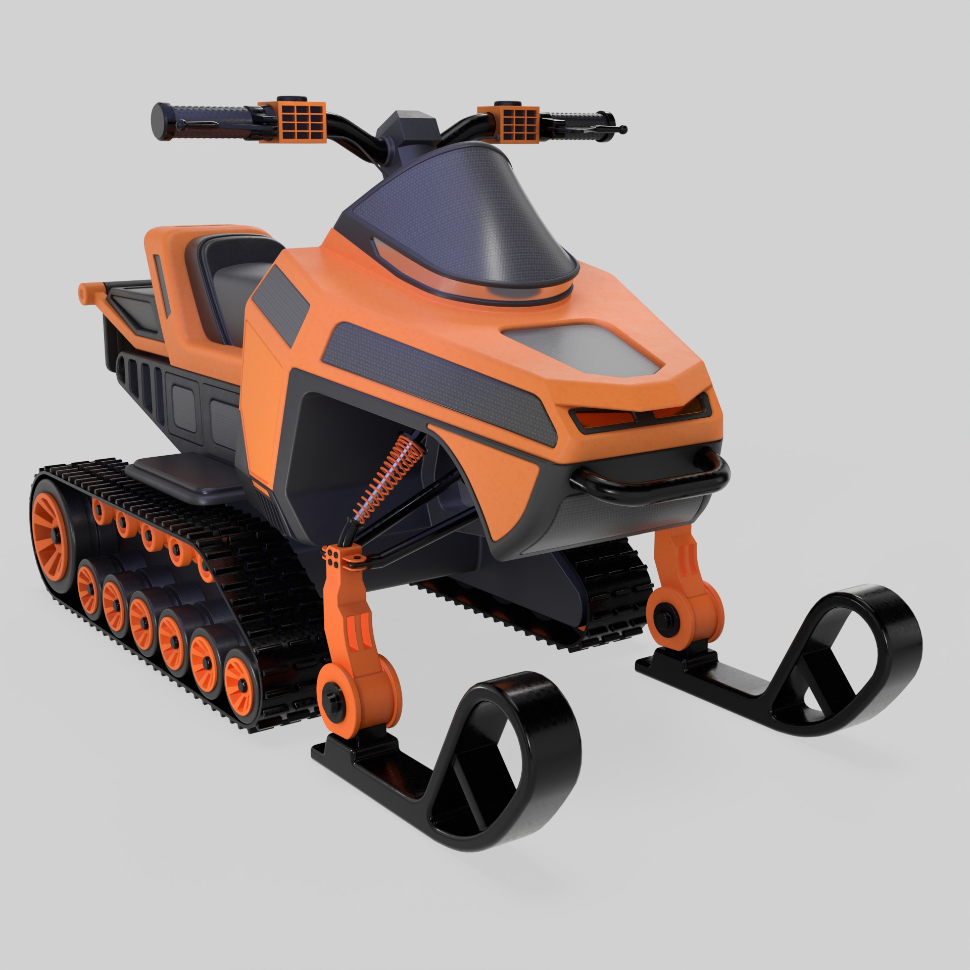 Snowboard 3D model_1