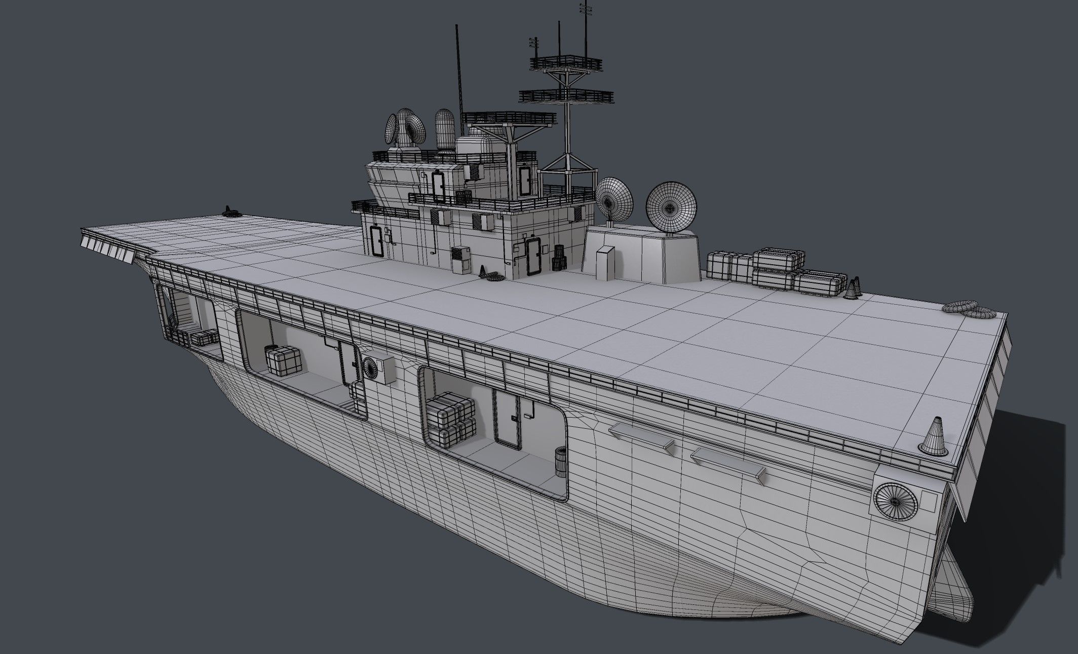 Assault Ship 3D model_4