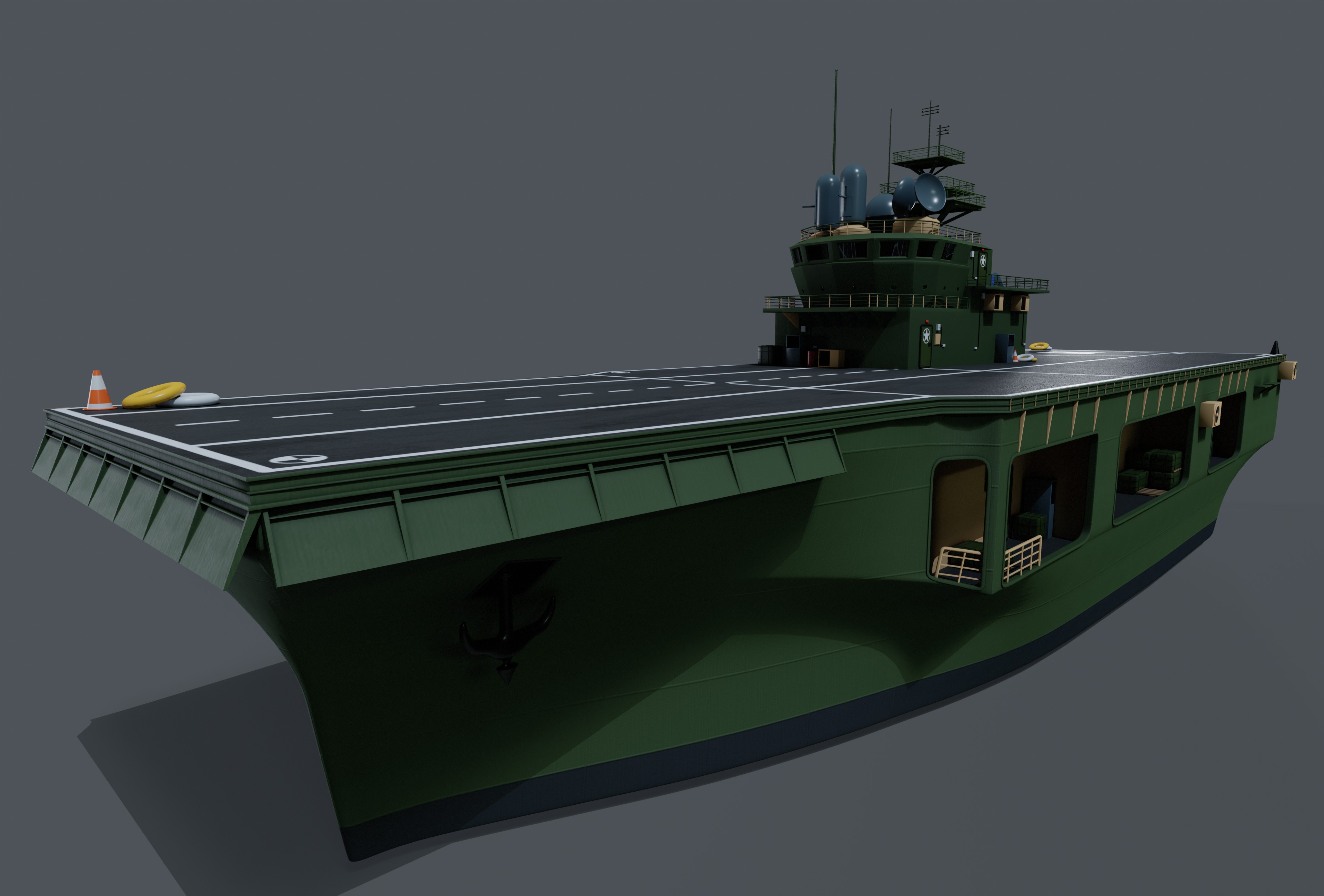 Assault Ship 3D model_7