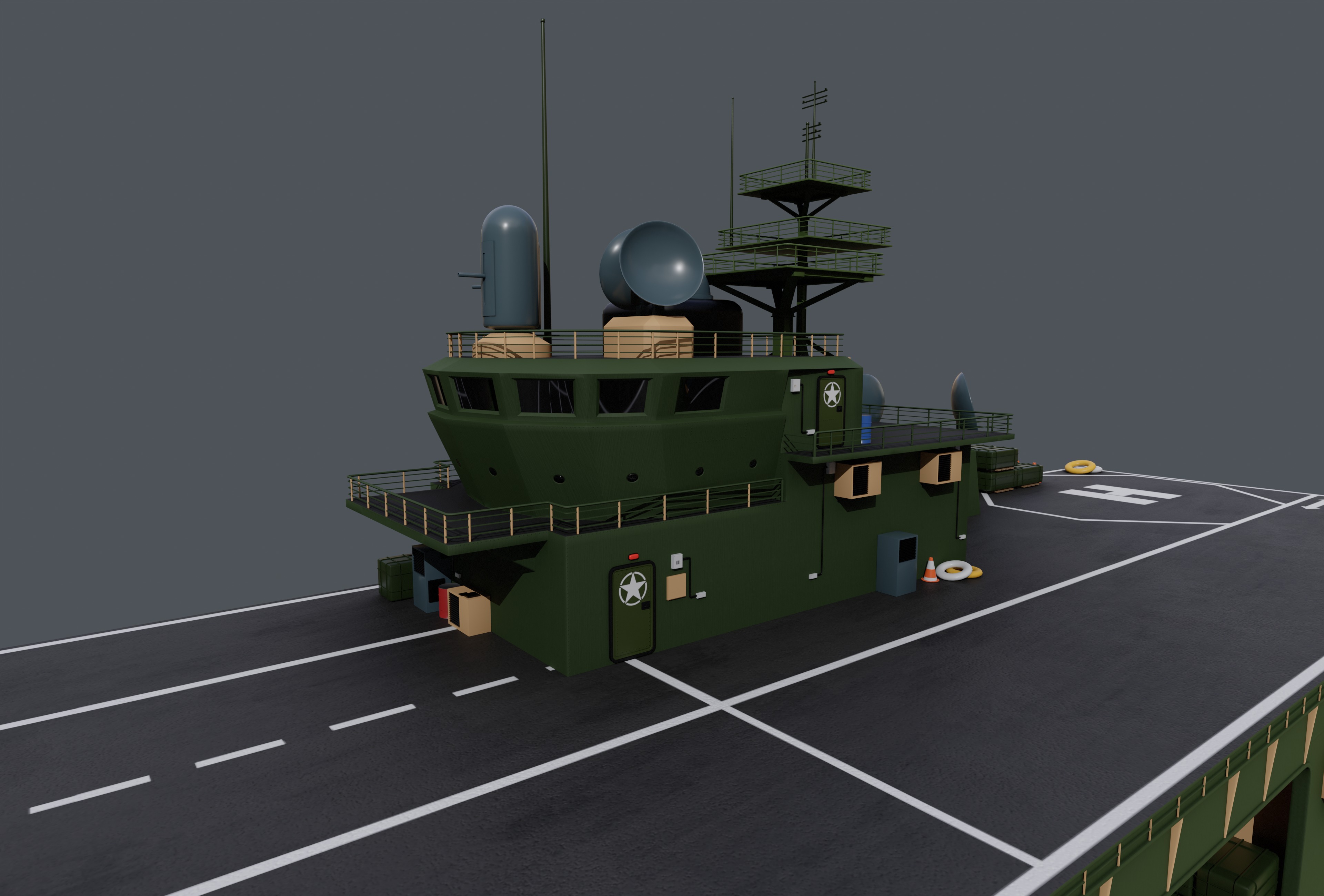 Assault Ship 3D model_10