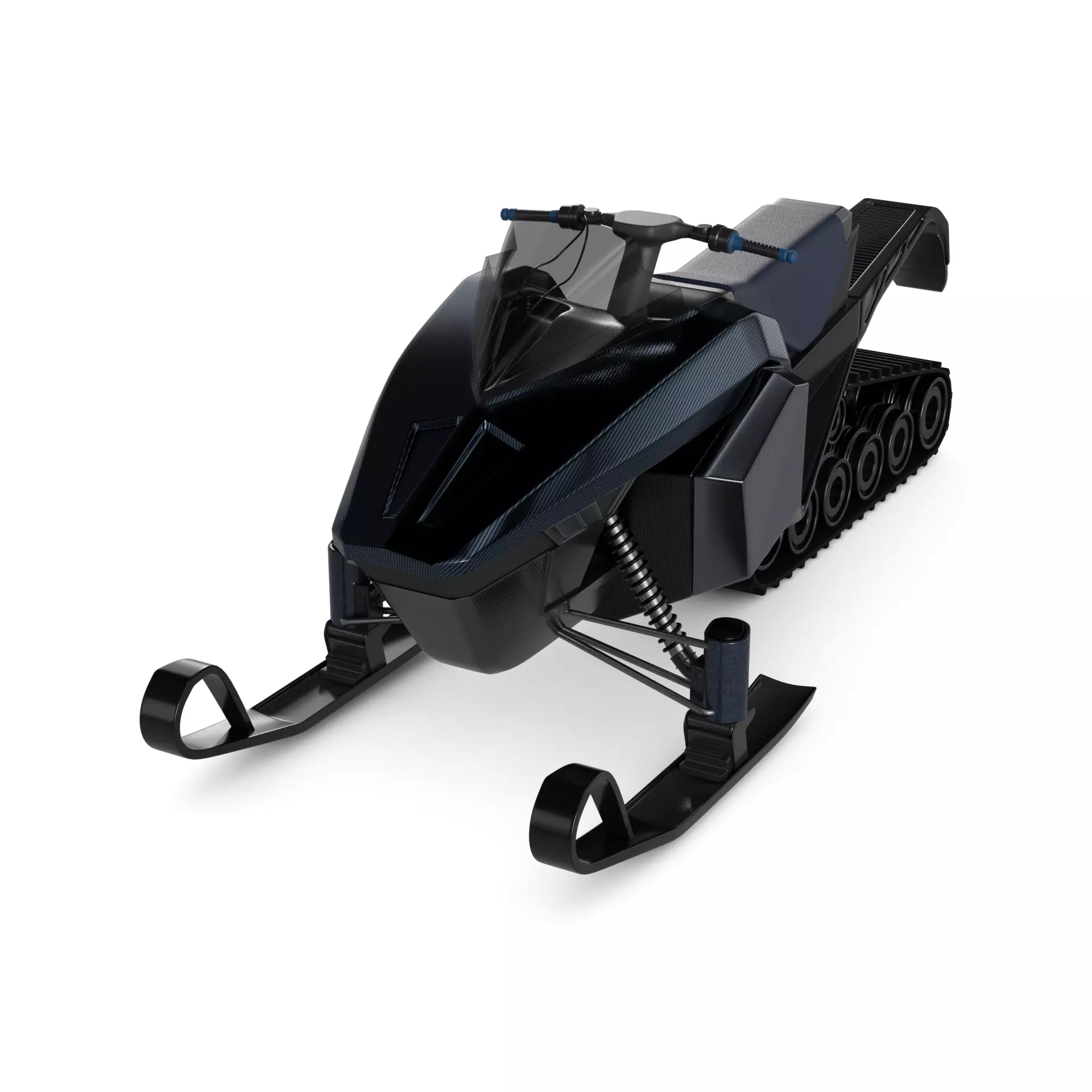 9 Wheel Snowmobile 3D model_0