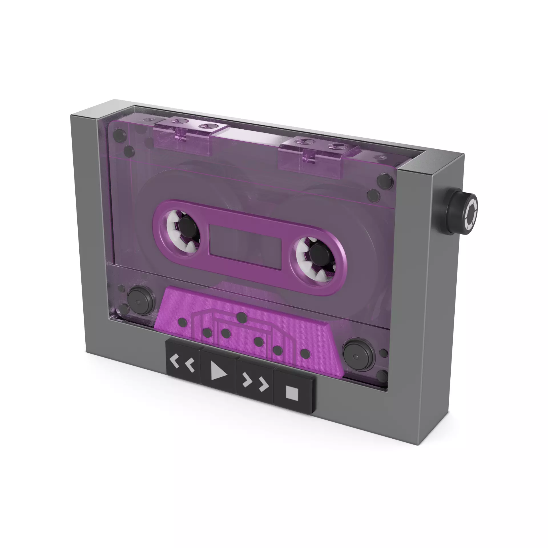 Cassette player 3D model_0
