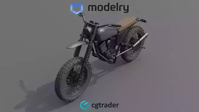 Enduro Motorcycle 3D model