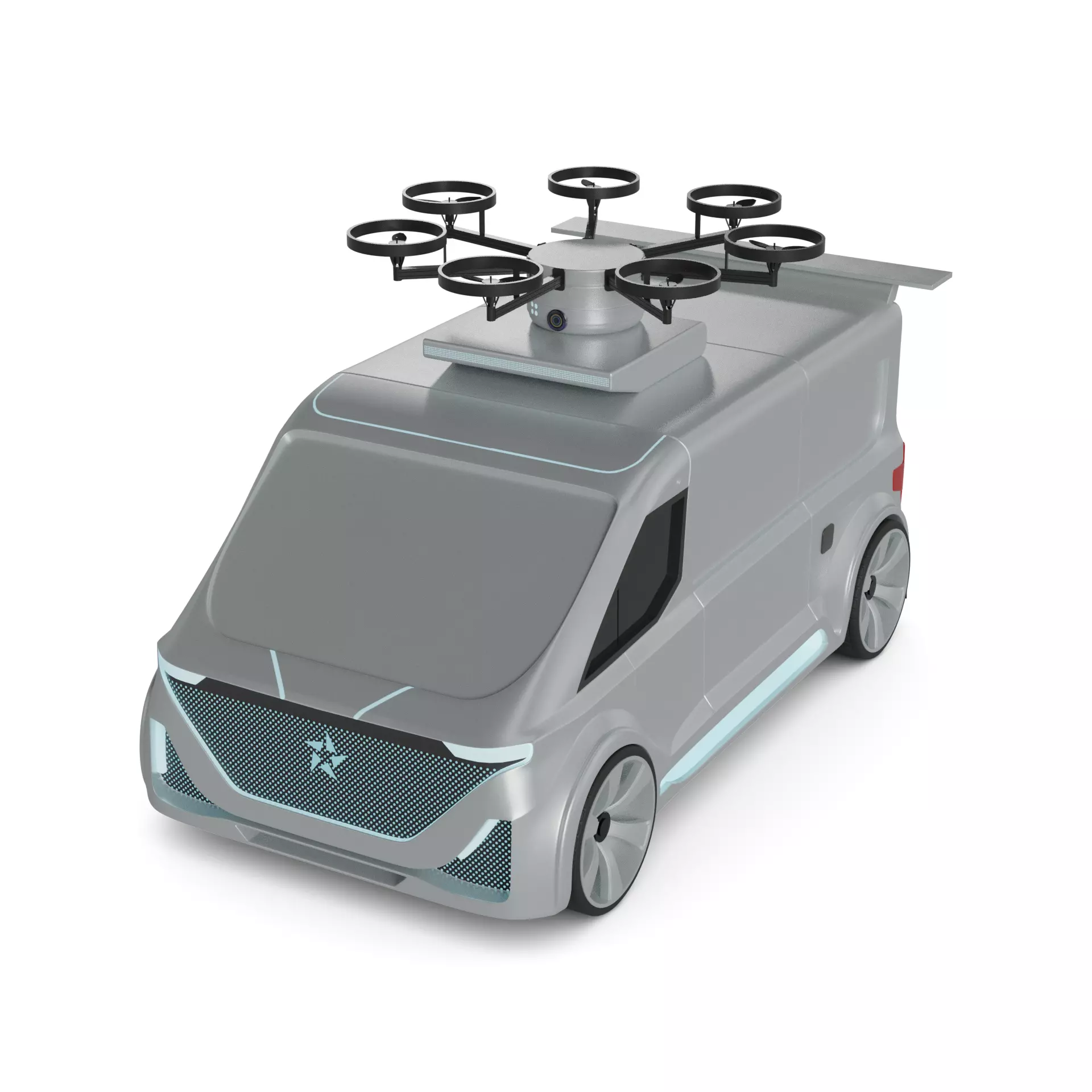 Delivery Van 3D model_0