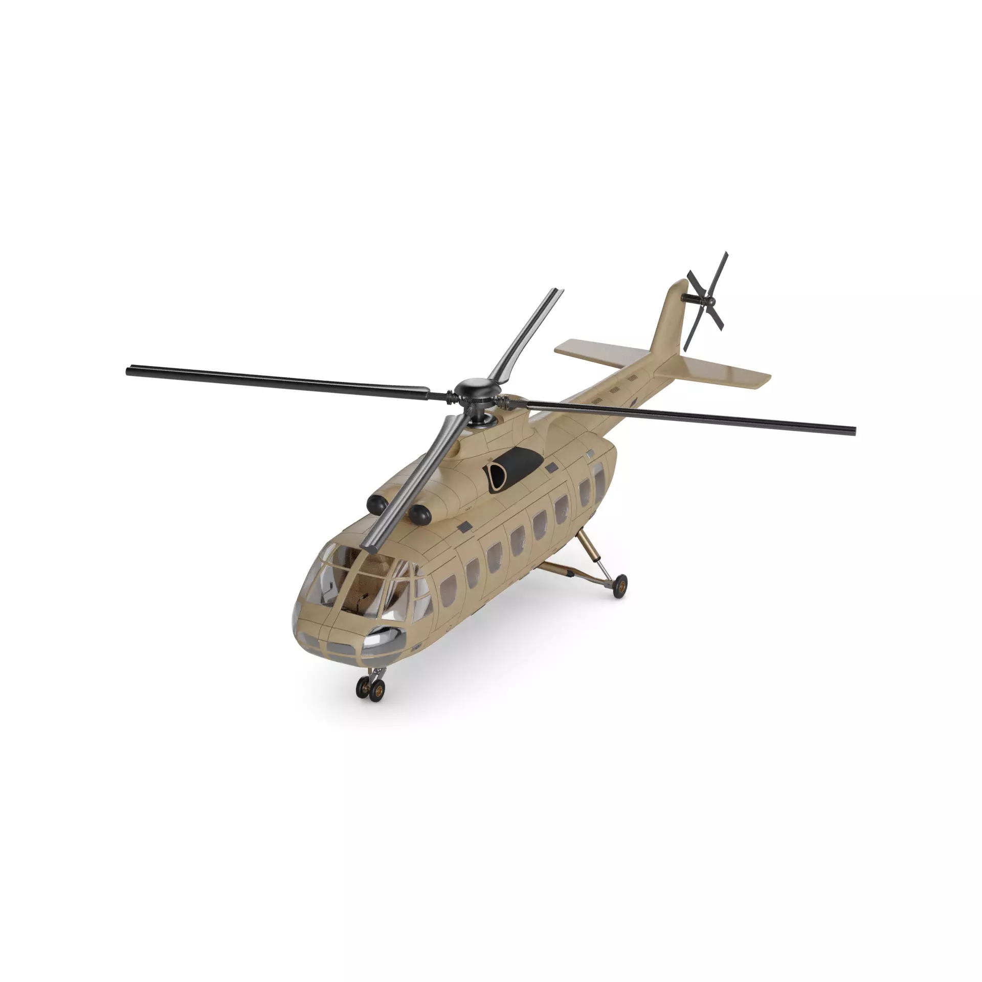 Utility Helicopter 3D model_0