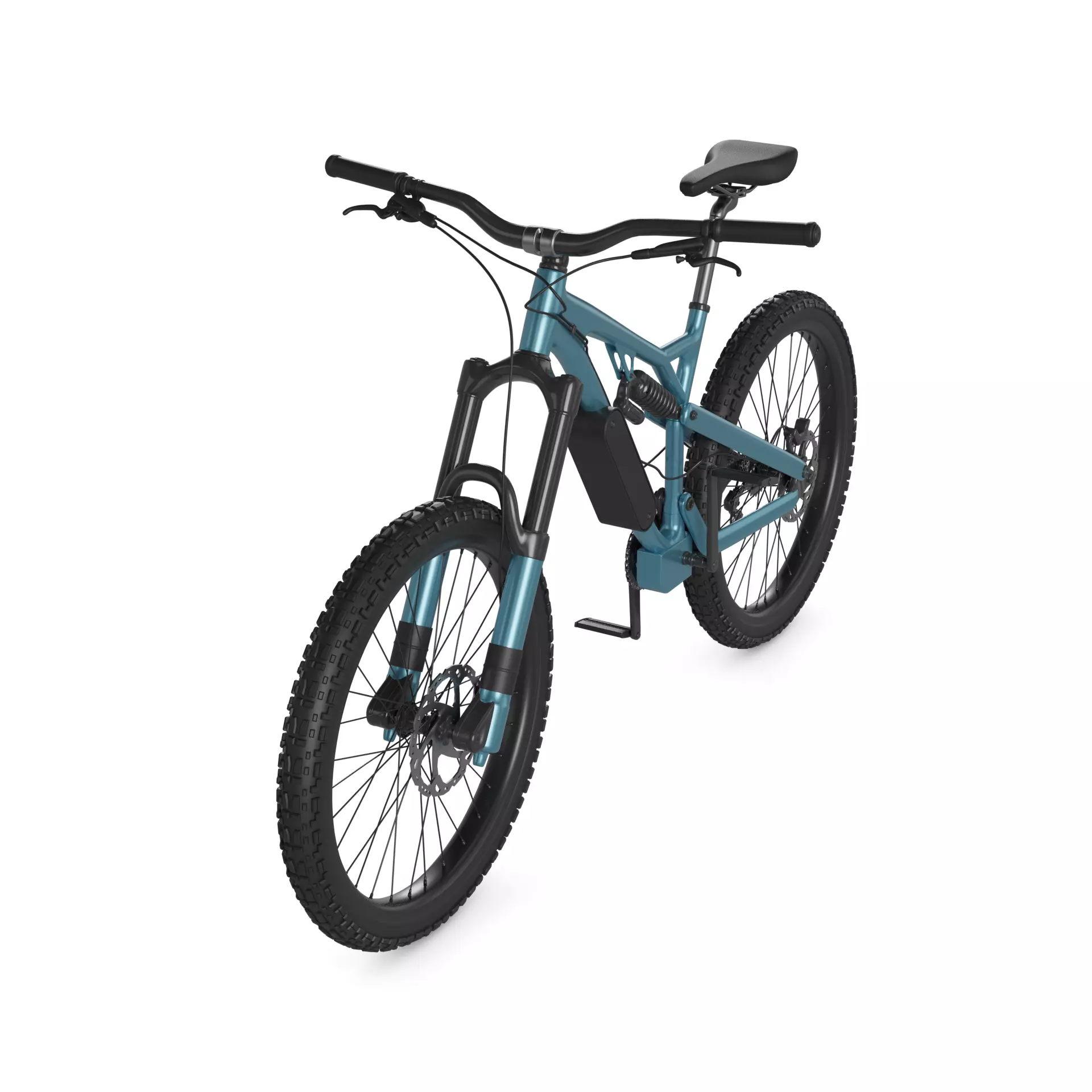 Electric Mountain Bicycle 3D model_0