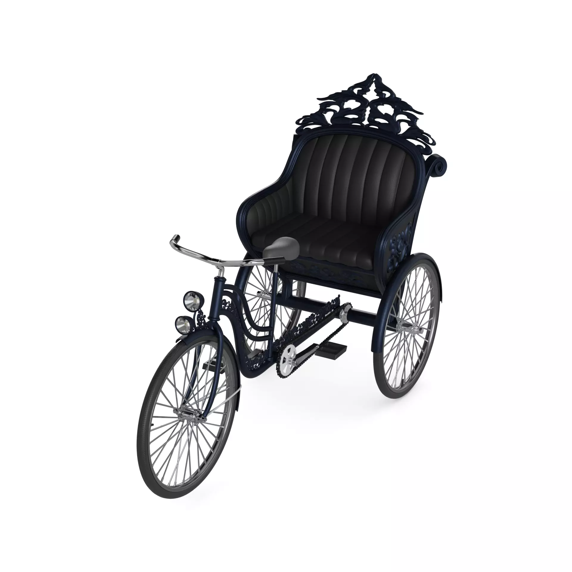 2person Classic Tricycle 3D model