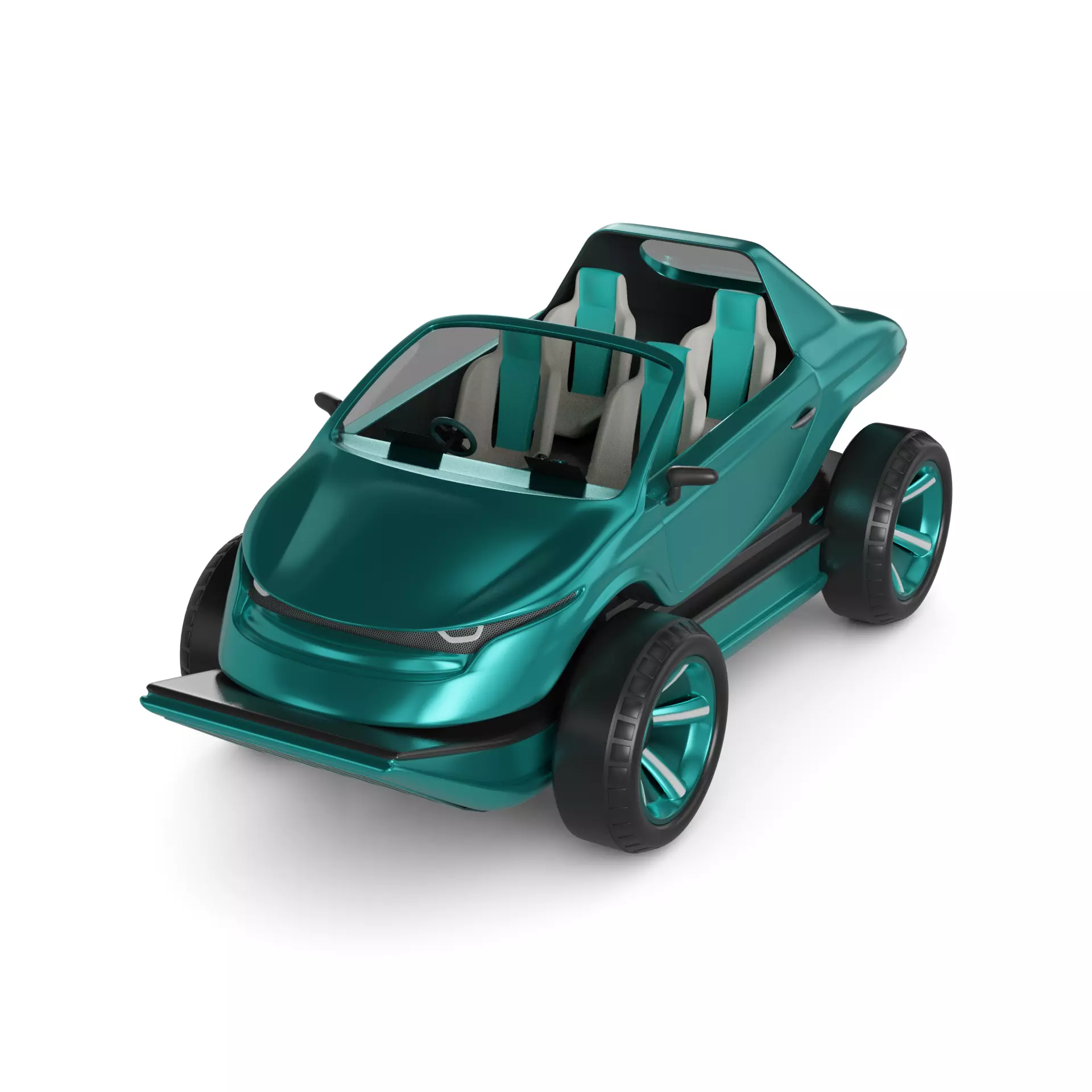 Amphibious Car 3D model_0