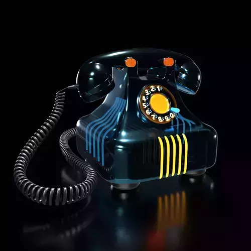 Landline telephone 3D model