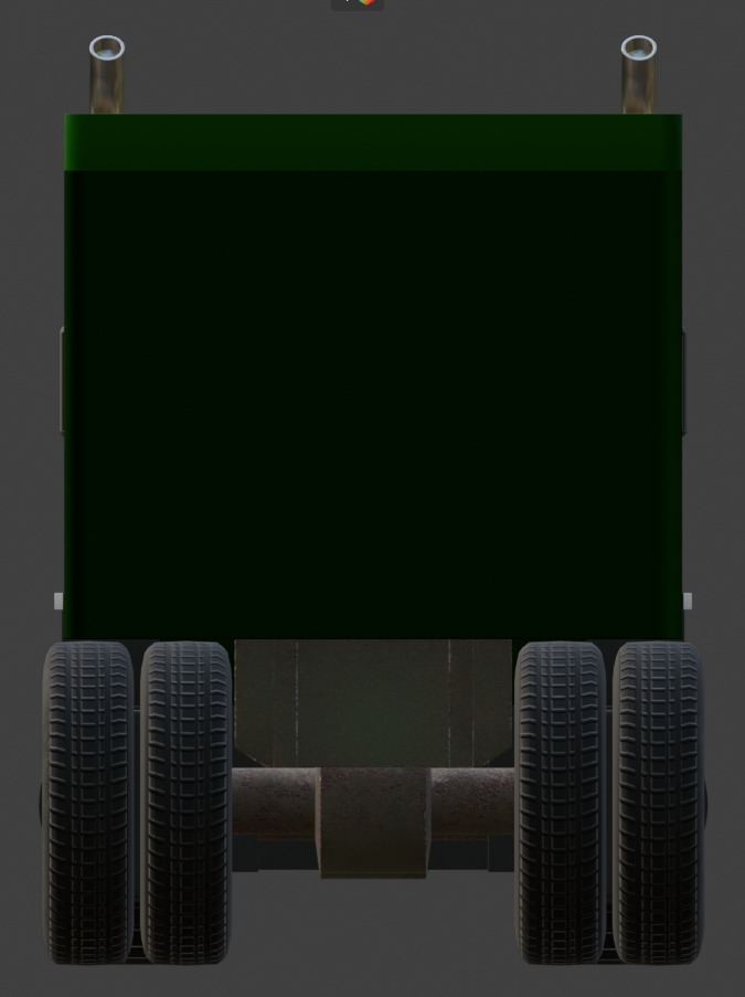 Landscaping Truck 3D model_3