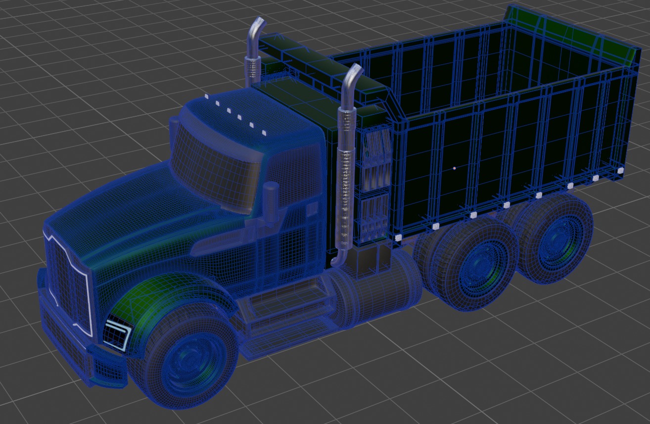 Landscaping Truck 3D model_6