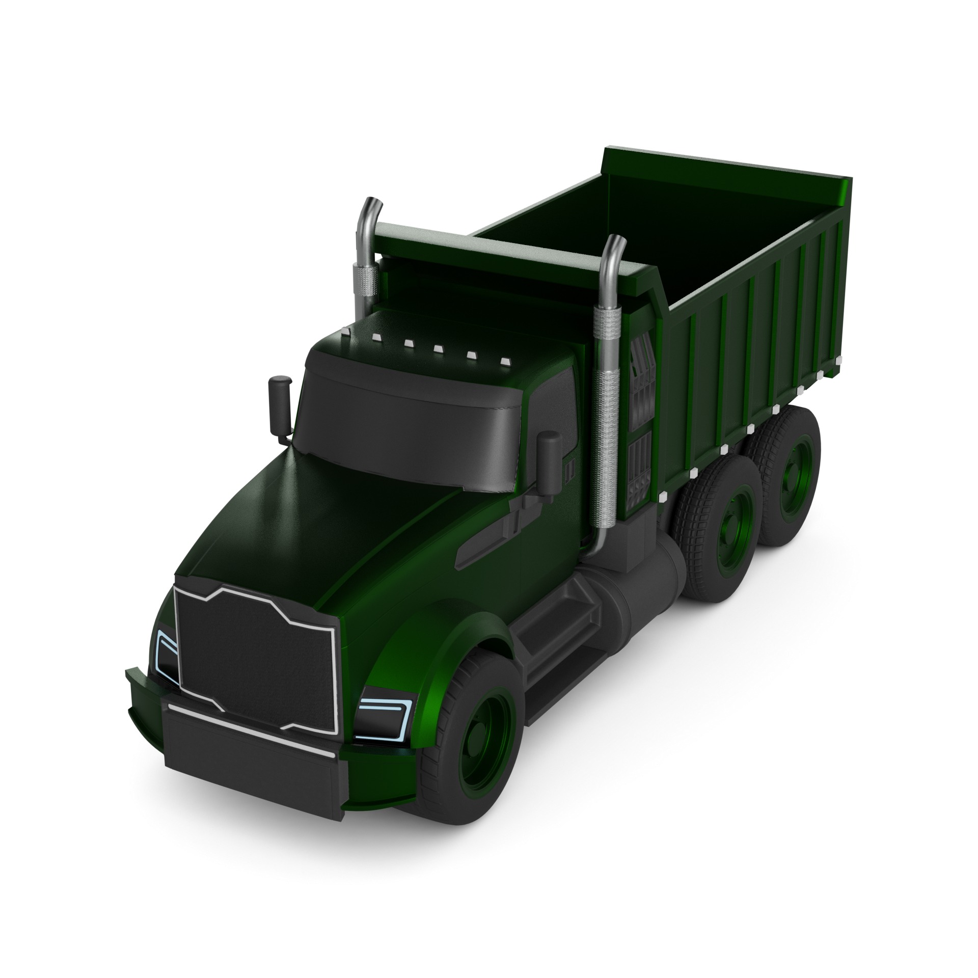 Landscaping Truck 3D model_8