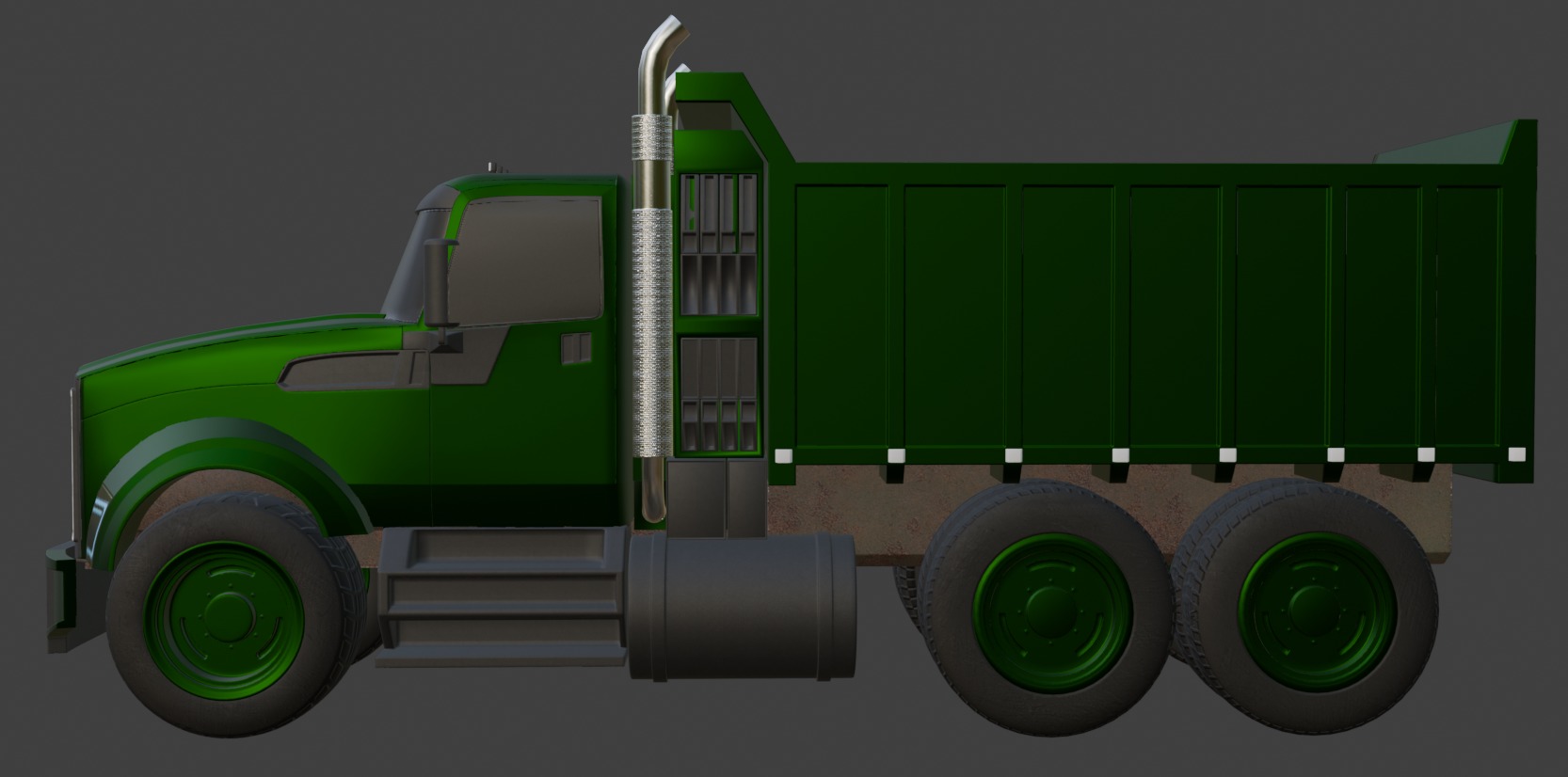 Landscaping Truck 3D model_2