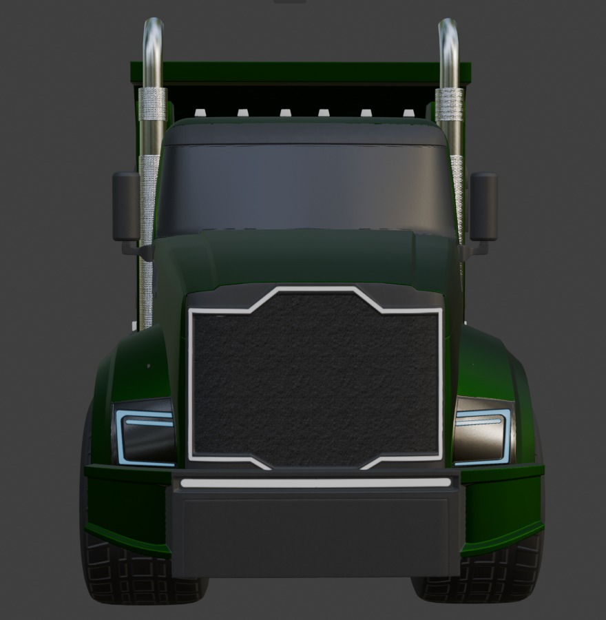 Landscaping Truck 3D model_1