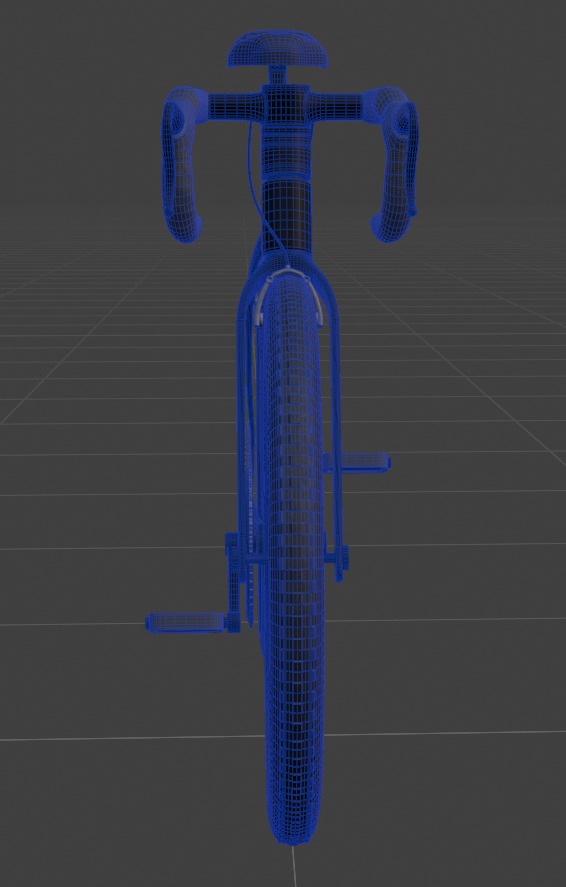 Aero Road Bike Low-poly 3D model_5