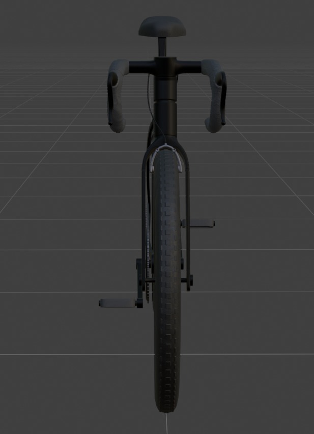 Aero Road Bike Low-poly 3D model_2