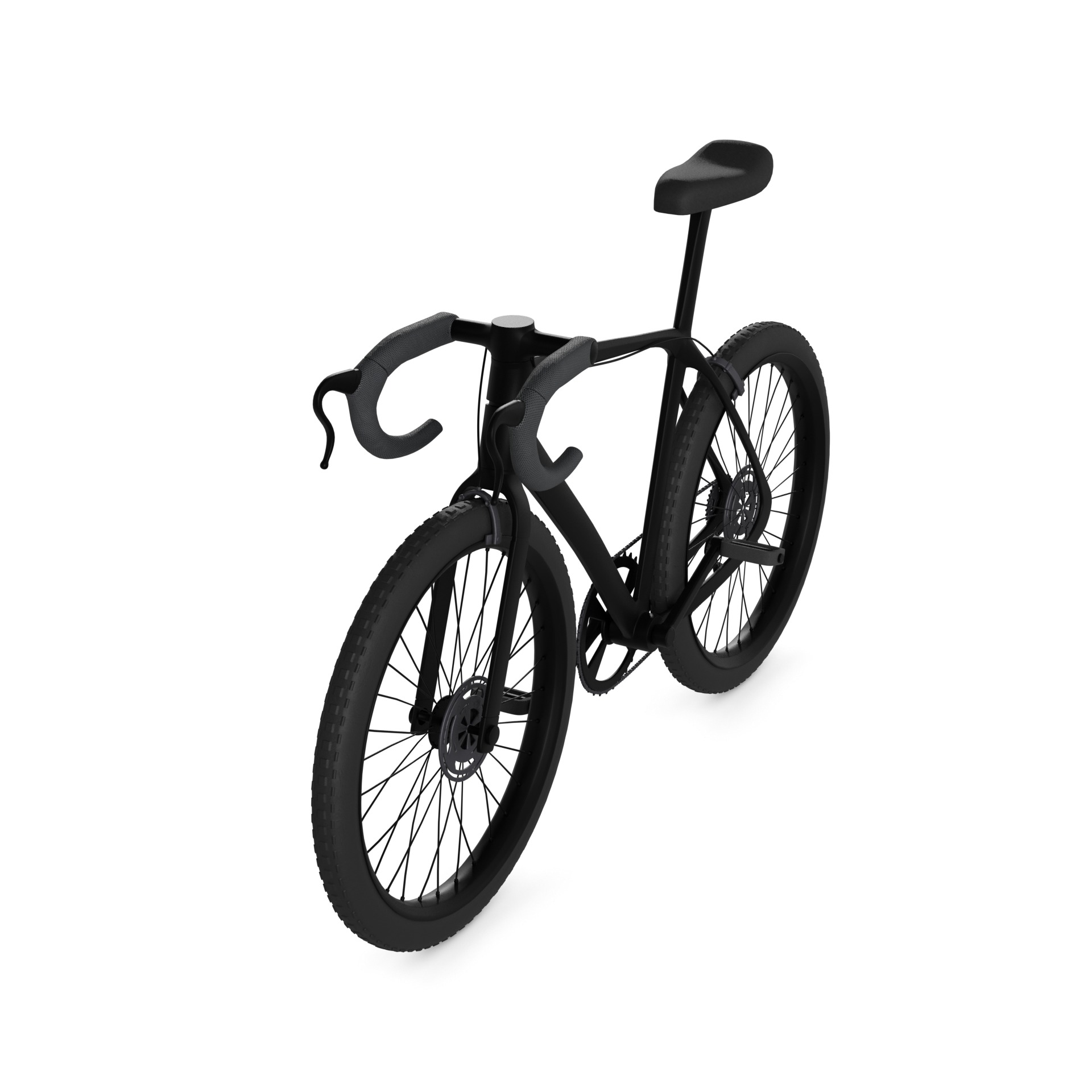 Aero Road Bike Low-poly 3D model_8