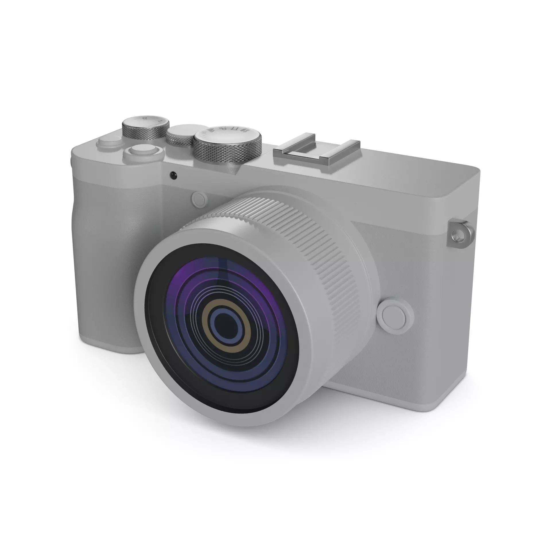 Mirrorless Camera 3D model_0