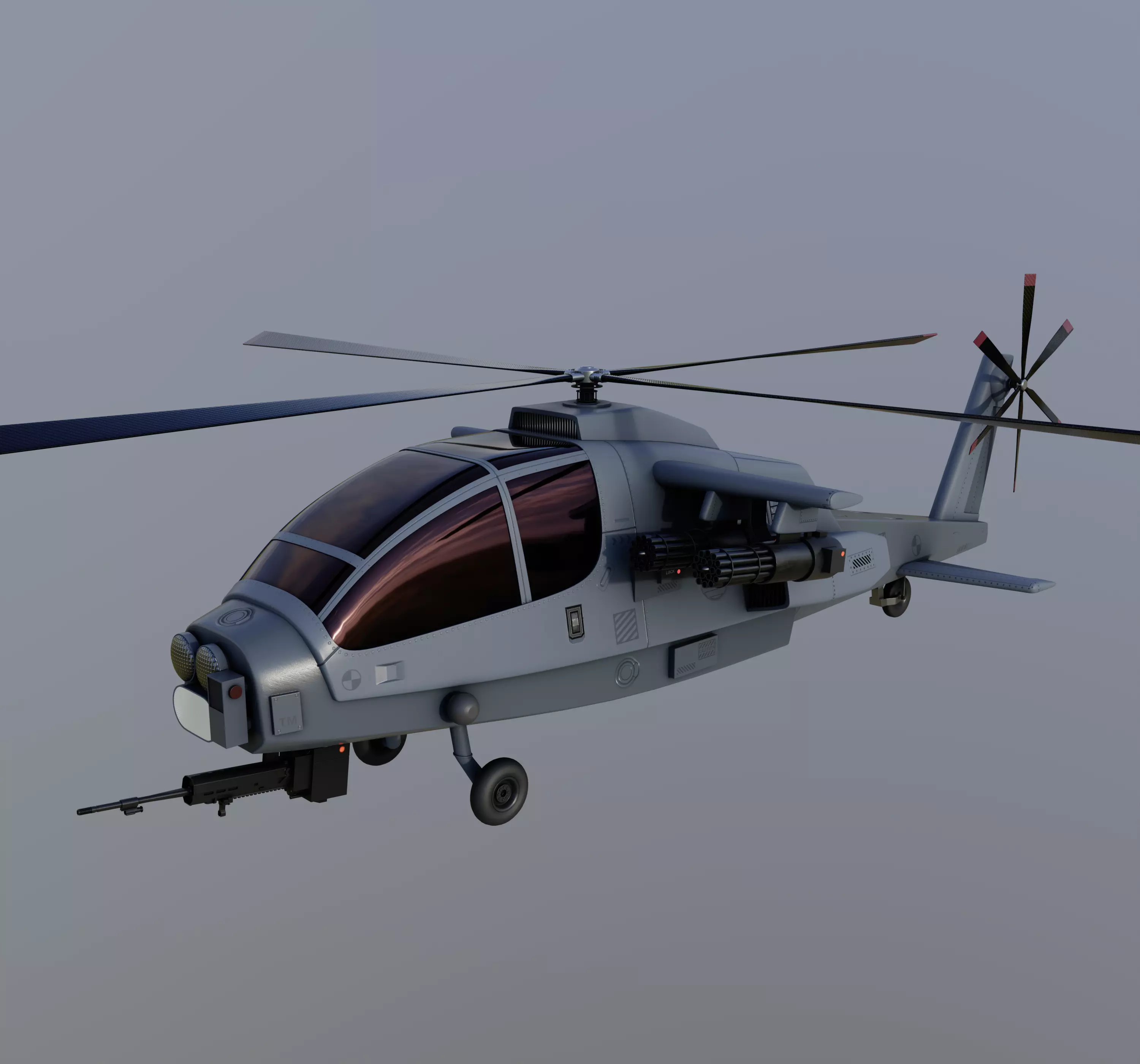 Attack Helicopter 3D model
