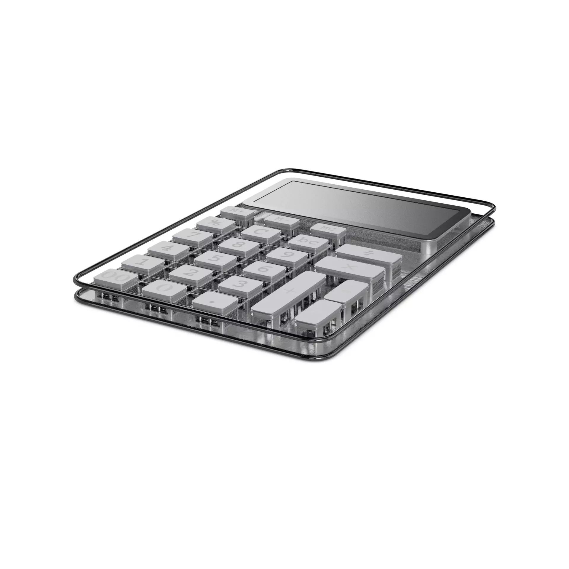 Calculator Desk 3D model_0