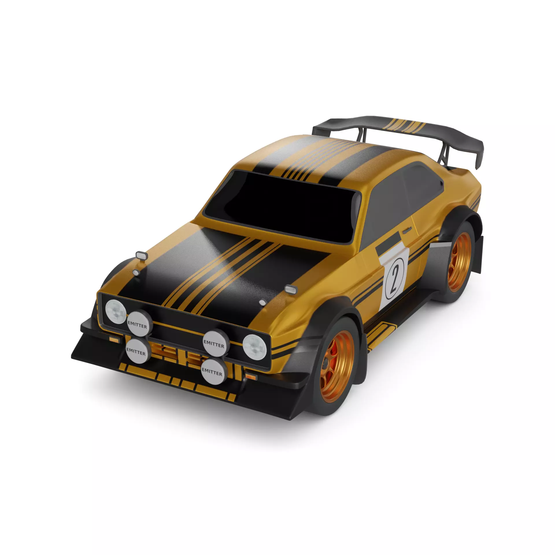 Rally Car 3D model_0