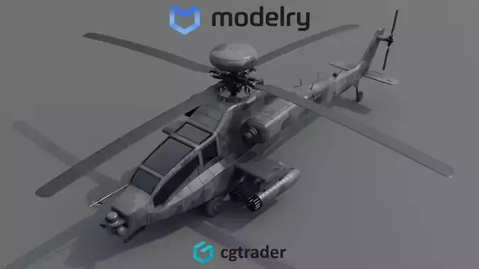 Attack Helicopter 3D model