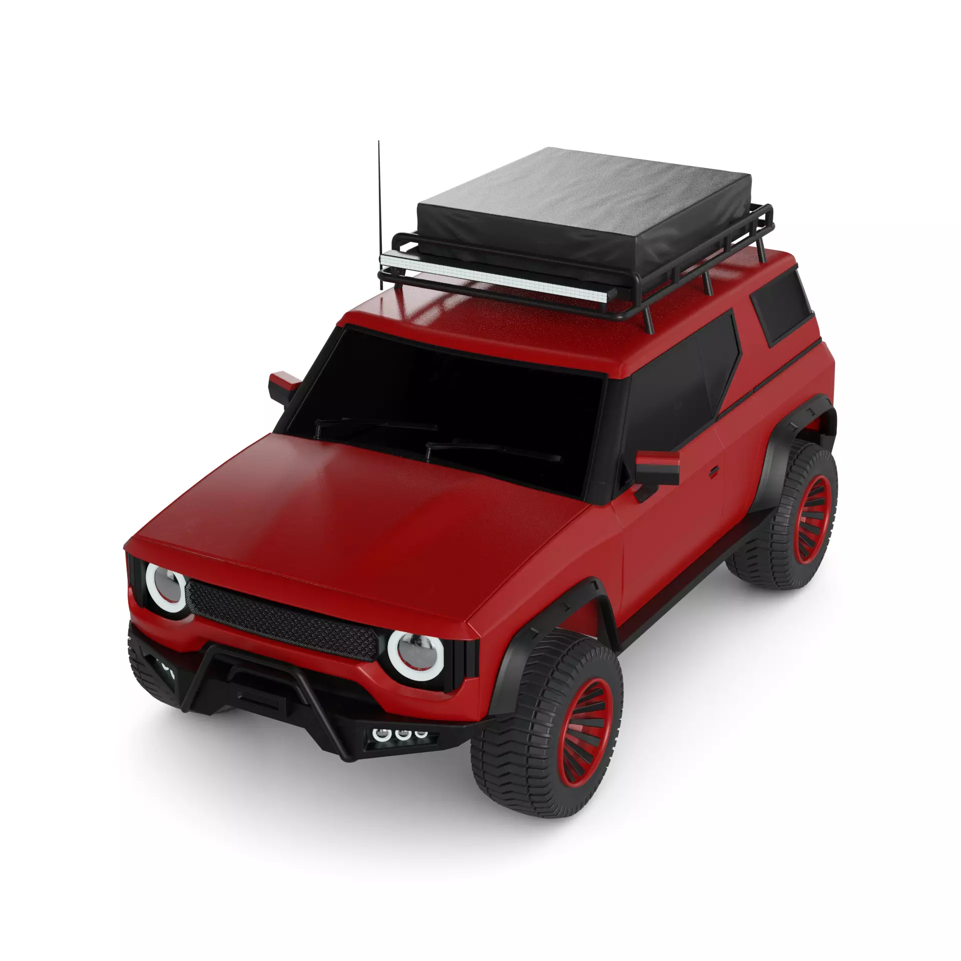 Dedicated Off Road car 3D model_0