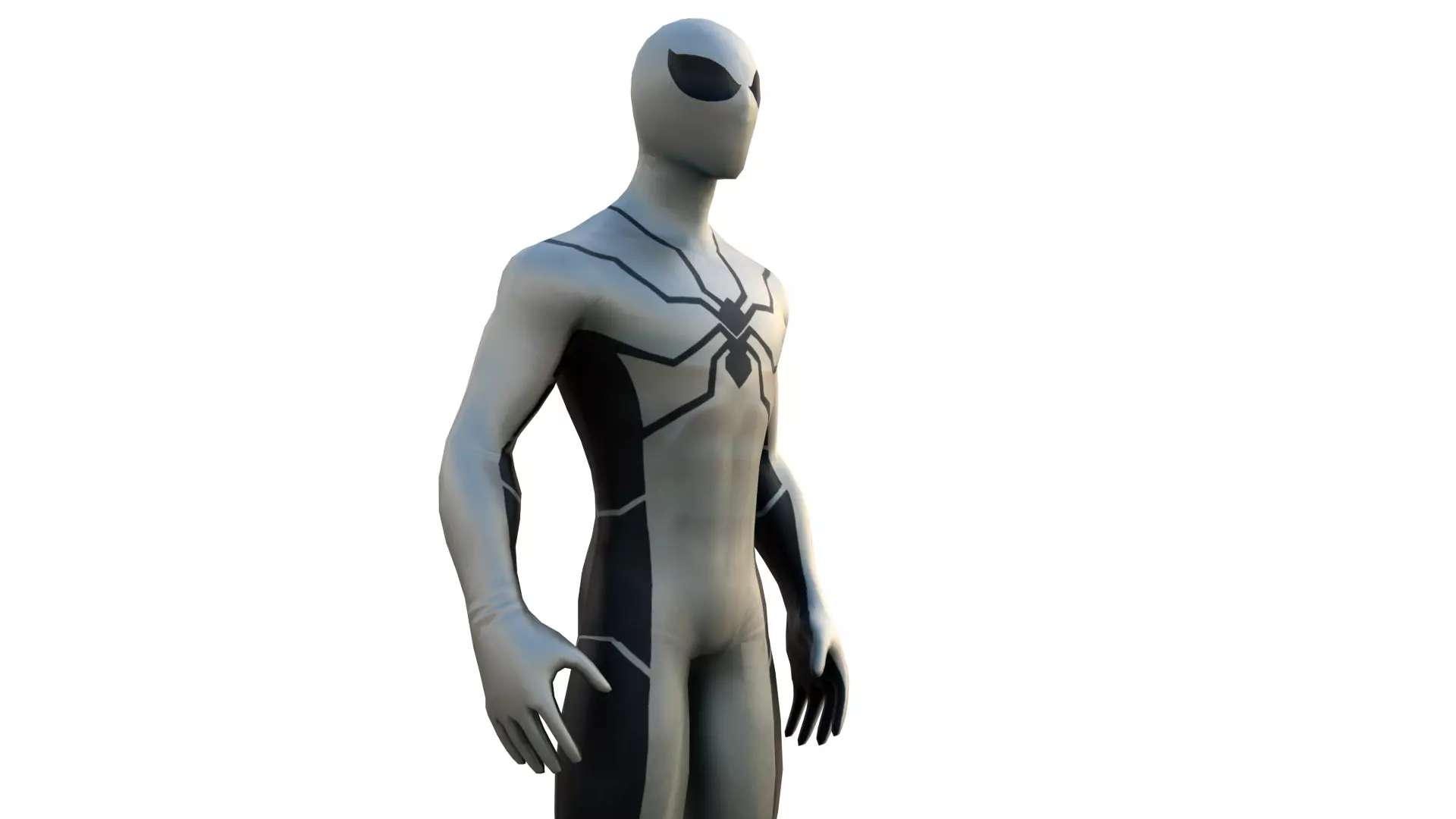 Spider Man Future Foundation Suit 3D Model  Game Ready Low-poly 3D model_0