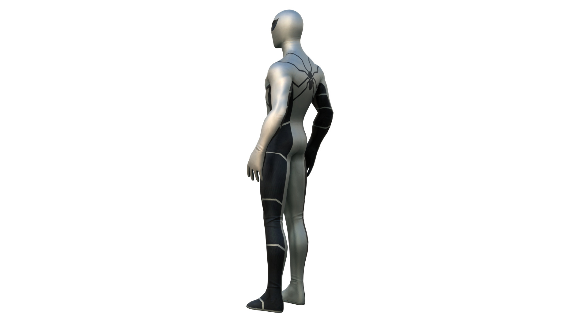 Spider Man Future Foundation Suit 3D Model  Game Ready Low-poly 3D model_3