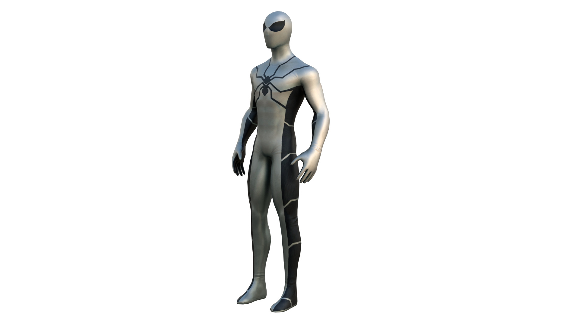 Spider Man Future Foundation Suit 3D Model  Game Ready Low-poly 3D model_2