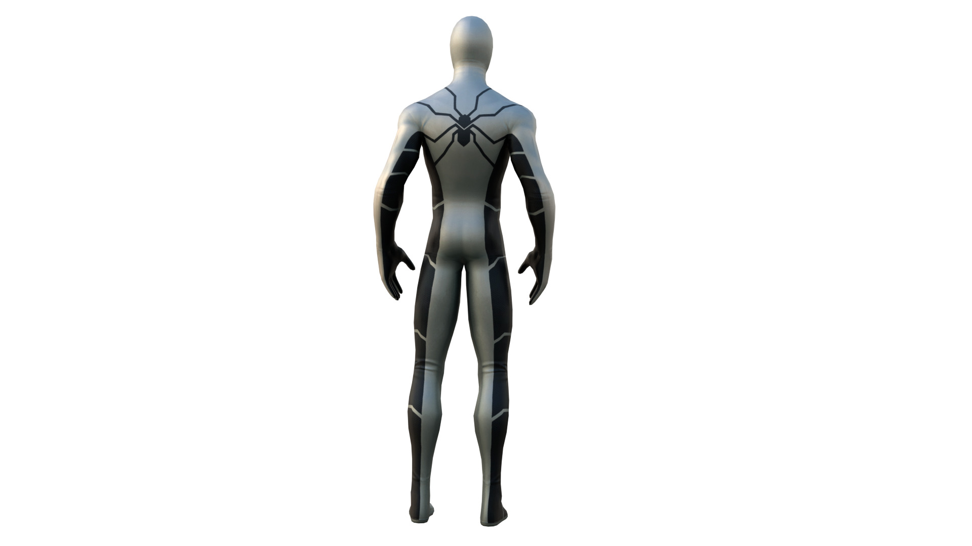 Spider Man Future Foundation Suit 3D Model  Game Ready Low-poly 3D model_4