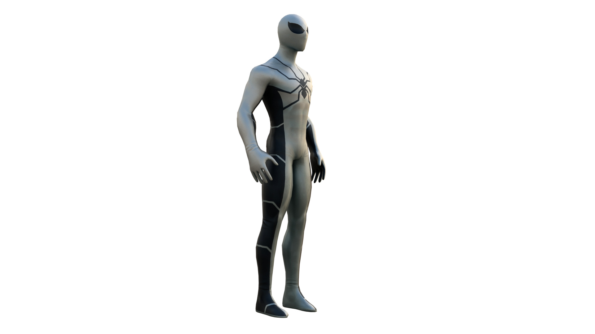 Spider Man Future Foundation Suit 3D Model  Game Ready Low-poly 3D model_6
