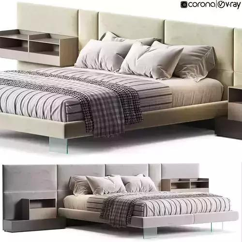 Diotti California Textile Upholstered Bed