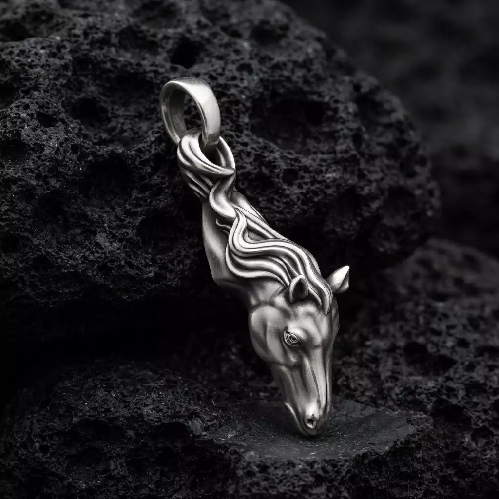 Horse Head Pendant 3D print model