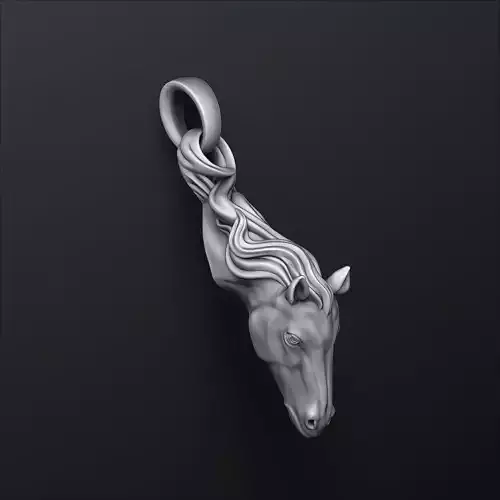 Horse Head Pendant 3D print model