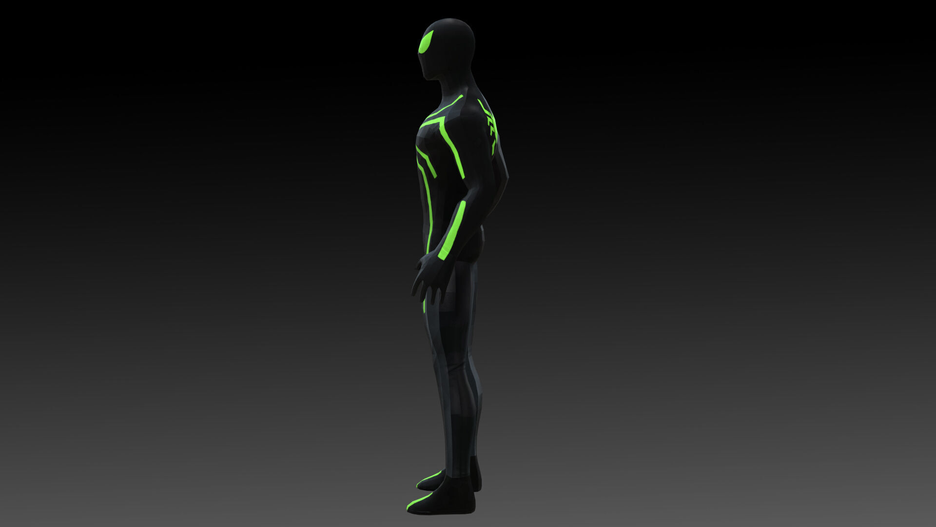 Spider-Man Big Time Suit Marvel 3D Model  High-Quality  Rigged Low-poly 3D model_9