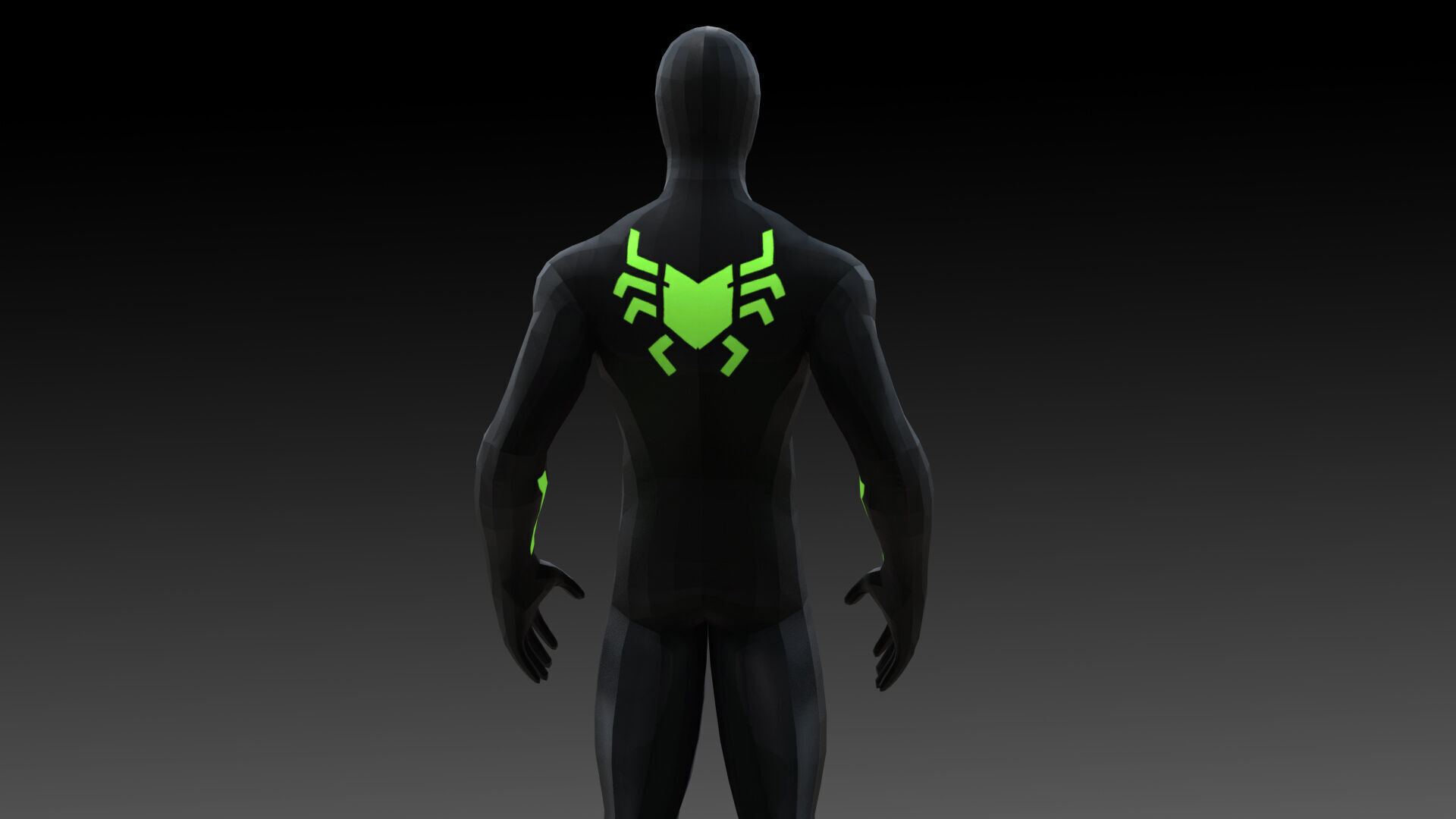 Spider-Man Big Time Suit Marvel 3D Model  High-Quality  Rigged Low-poly 3D model_2