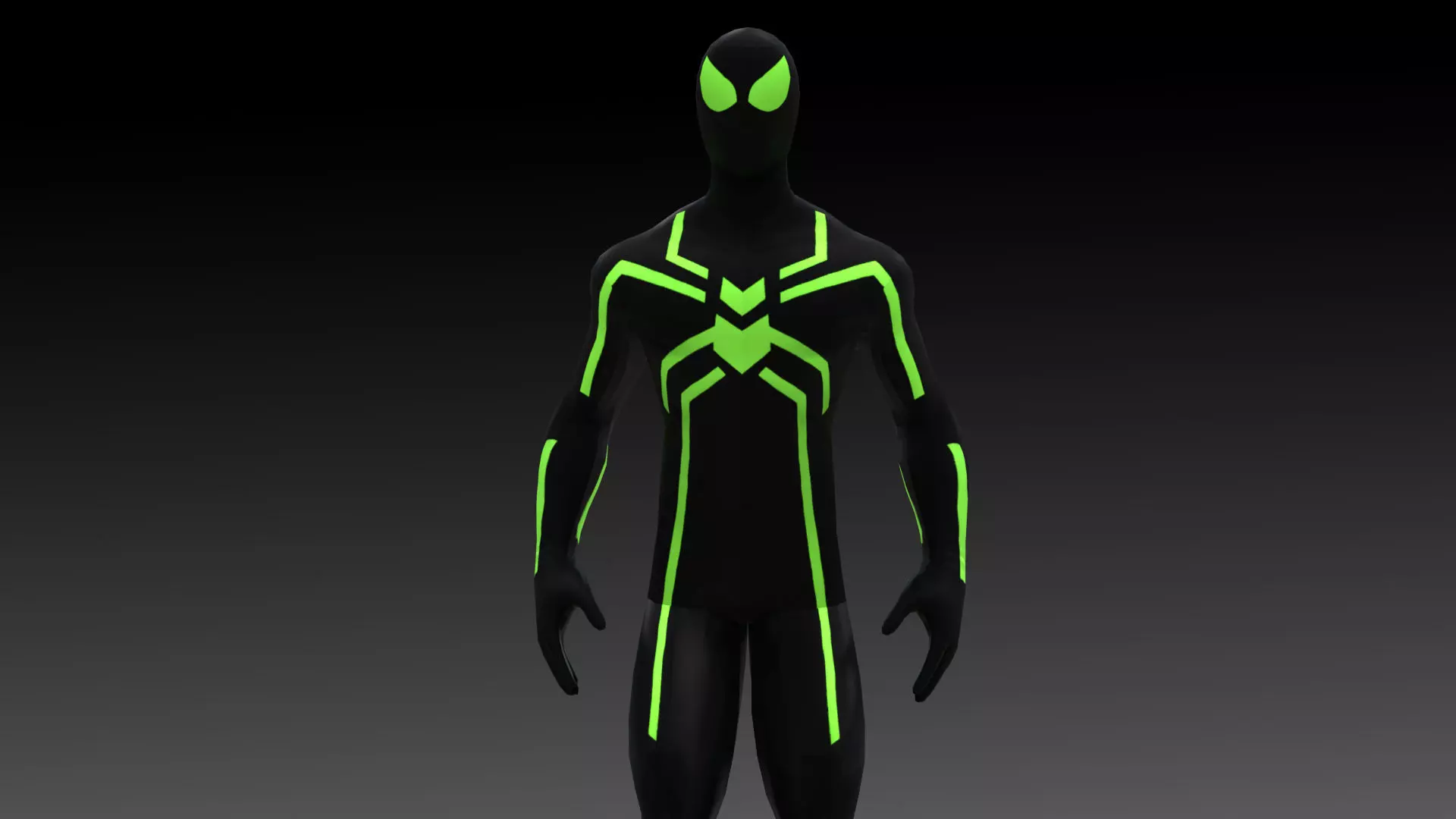 Spider-Man Big Time Suit Marvel 3D Model  High-Quality  Rigged Low-poly 3D model_0