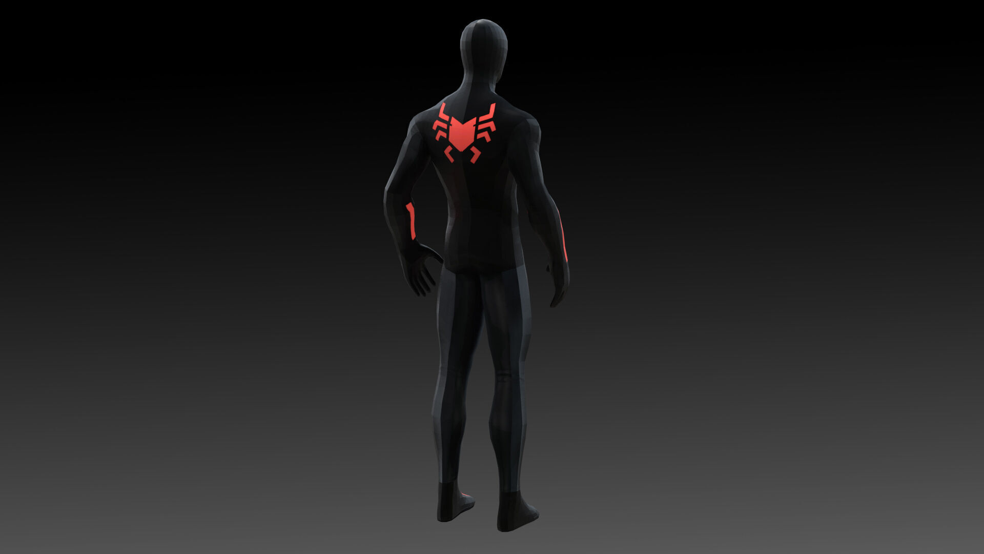 Spider-Man Big Time Suit Marvel 3D Model  High-Quality  Rigged Low-poly 3D model_21