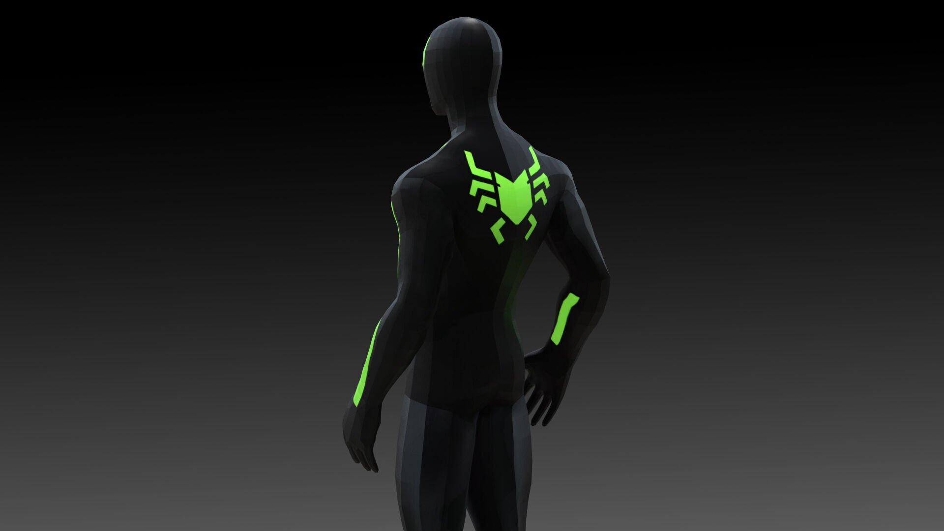 Spider-Man Big Time Suit Marvel 3D Model  High-Quality  Rigged Low-poly 3D model_6