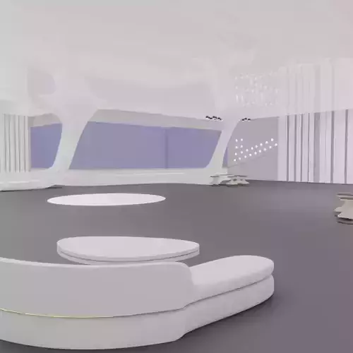 Sci-Fi Interior SCENE futuristic INTERIOR 3D OFFICE car STUDIO