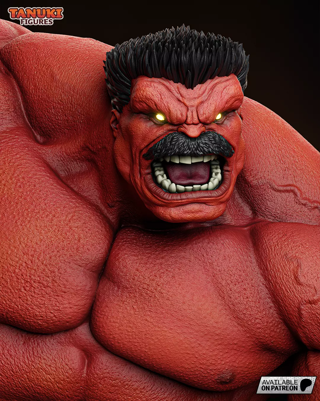 Red Hulk - Bust 3D print model_0