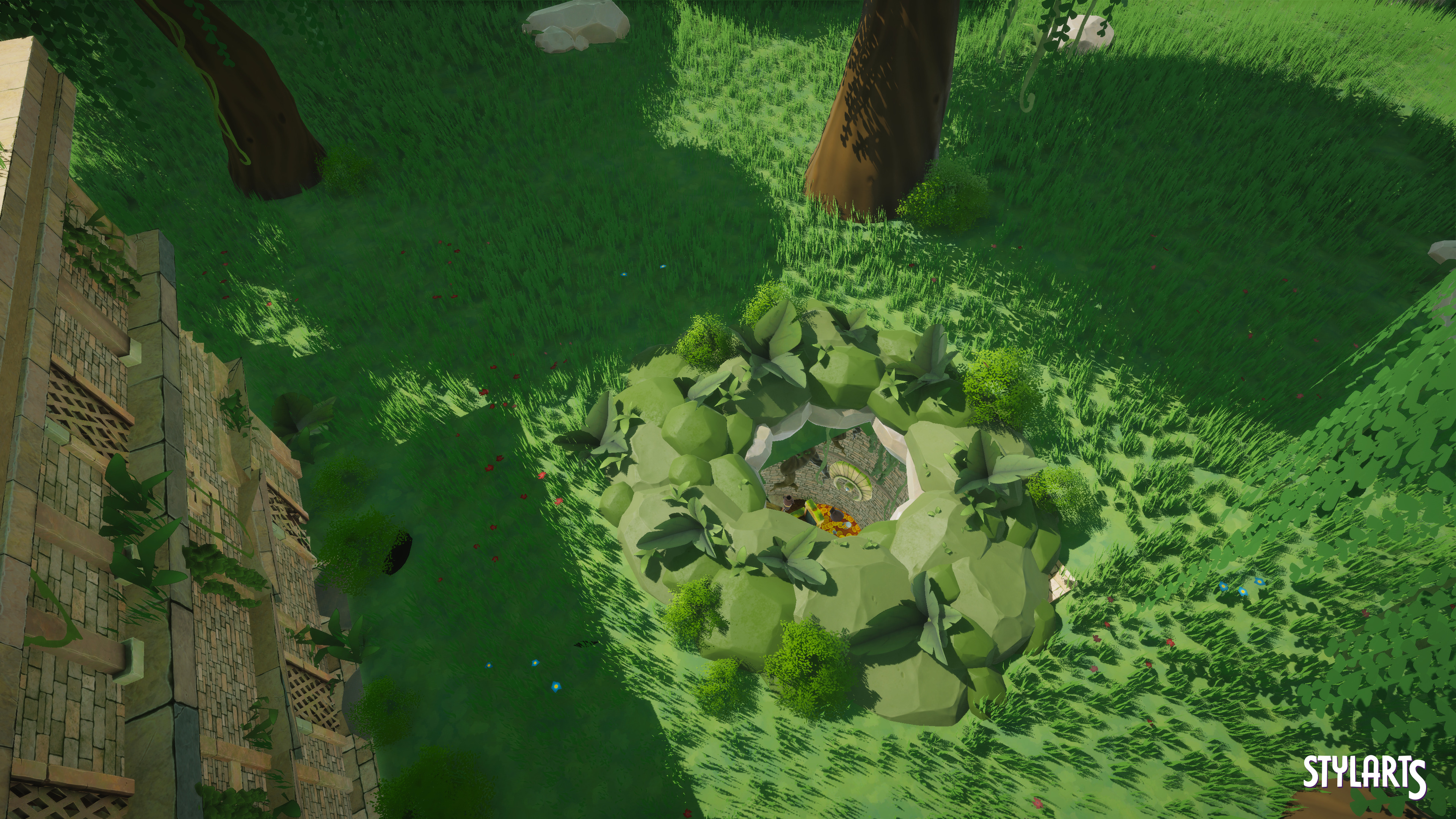 Stylized Ancient Ruins Environment Low-poly 3D model_17