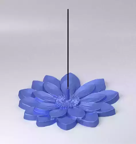 Flower Incense Burner 3D print model
