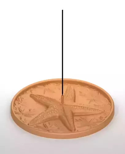 Starfish Incense Holder 3D print model
