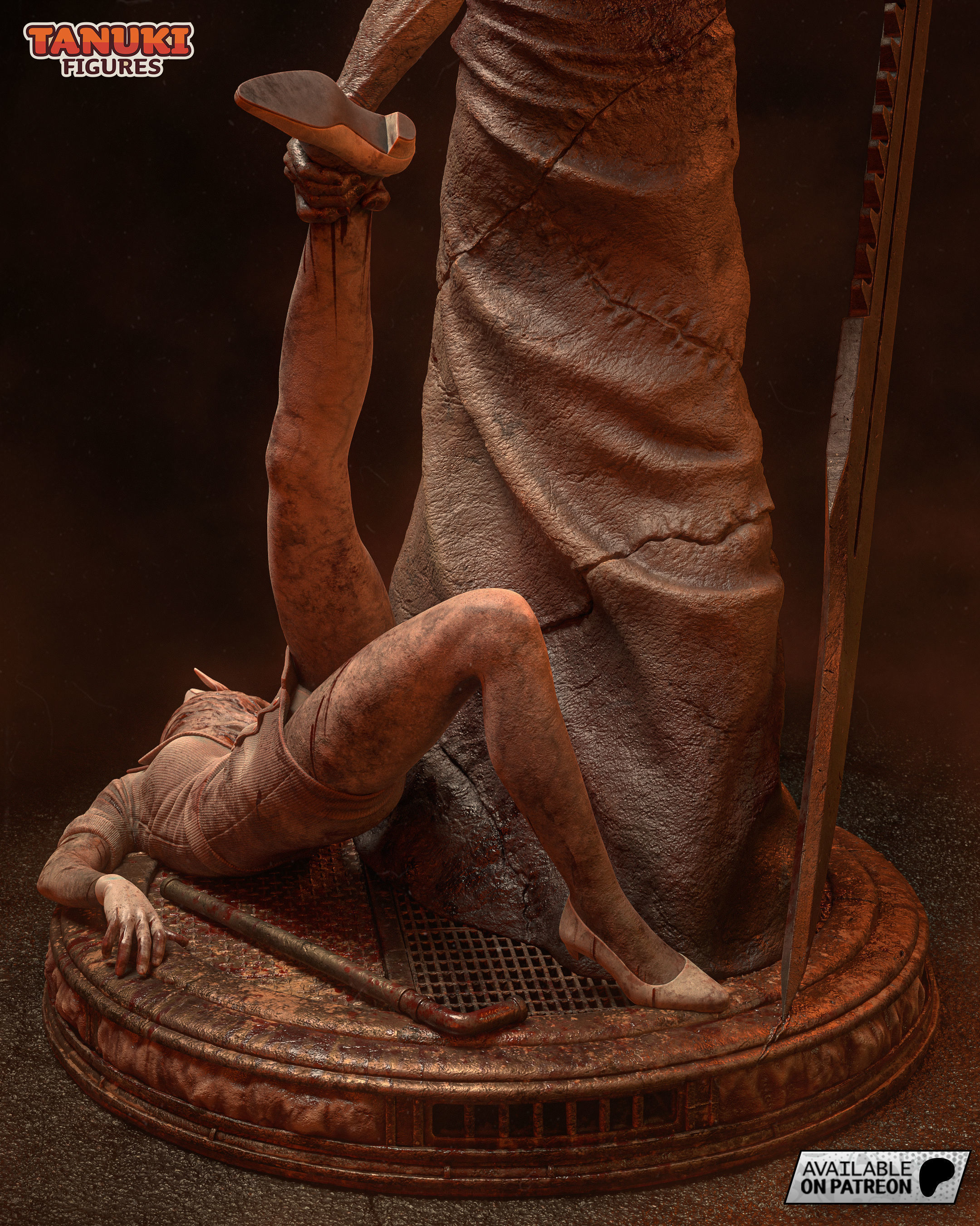 Pyramid Head - Silent Hill - Fullsize 3D print model_10