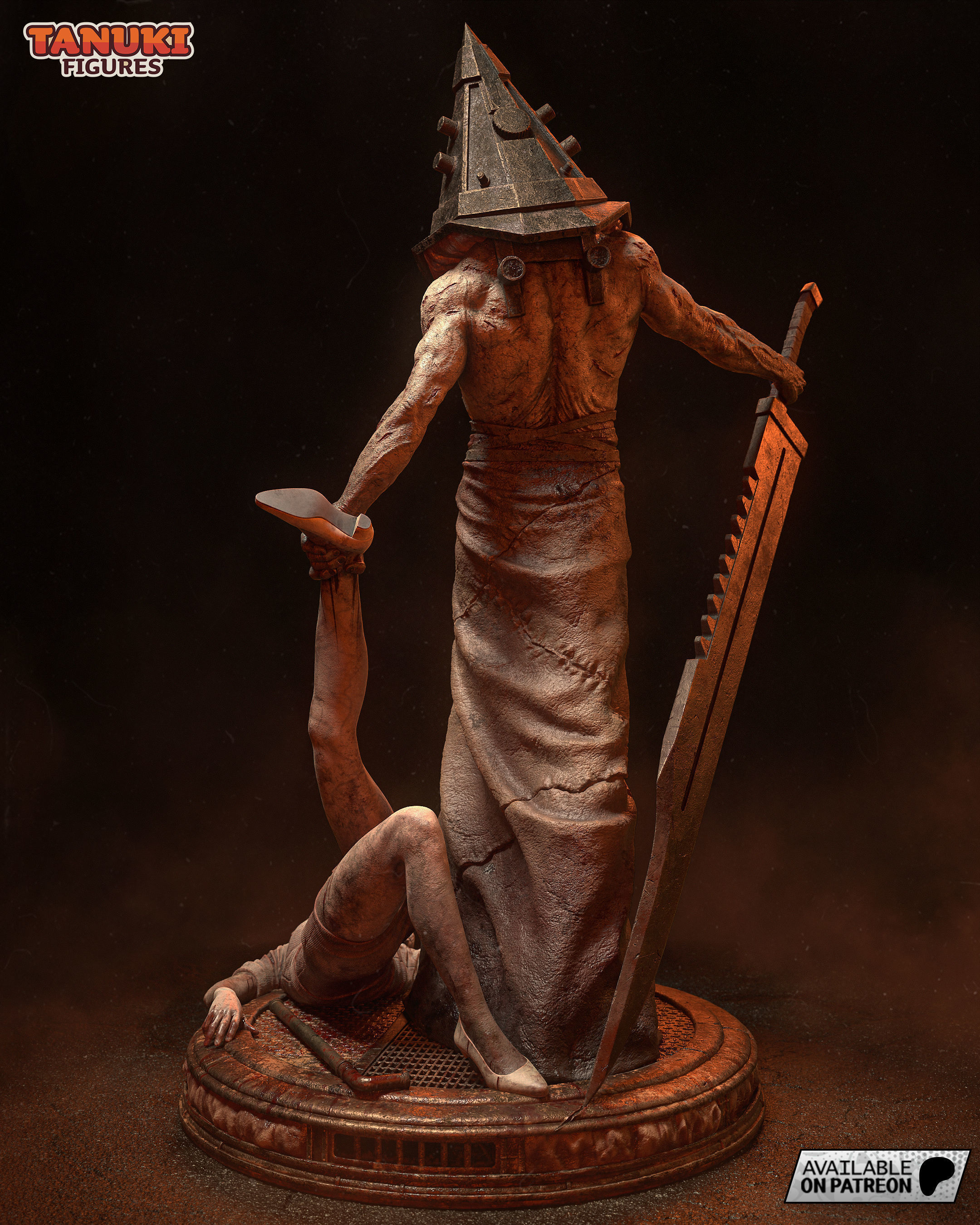Pyramid Head - Silent Hill - Fullsize 3D print model_5