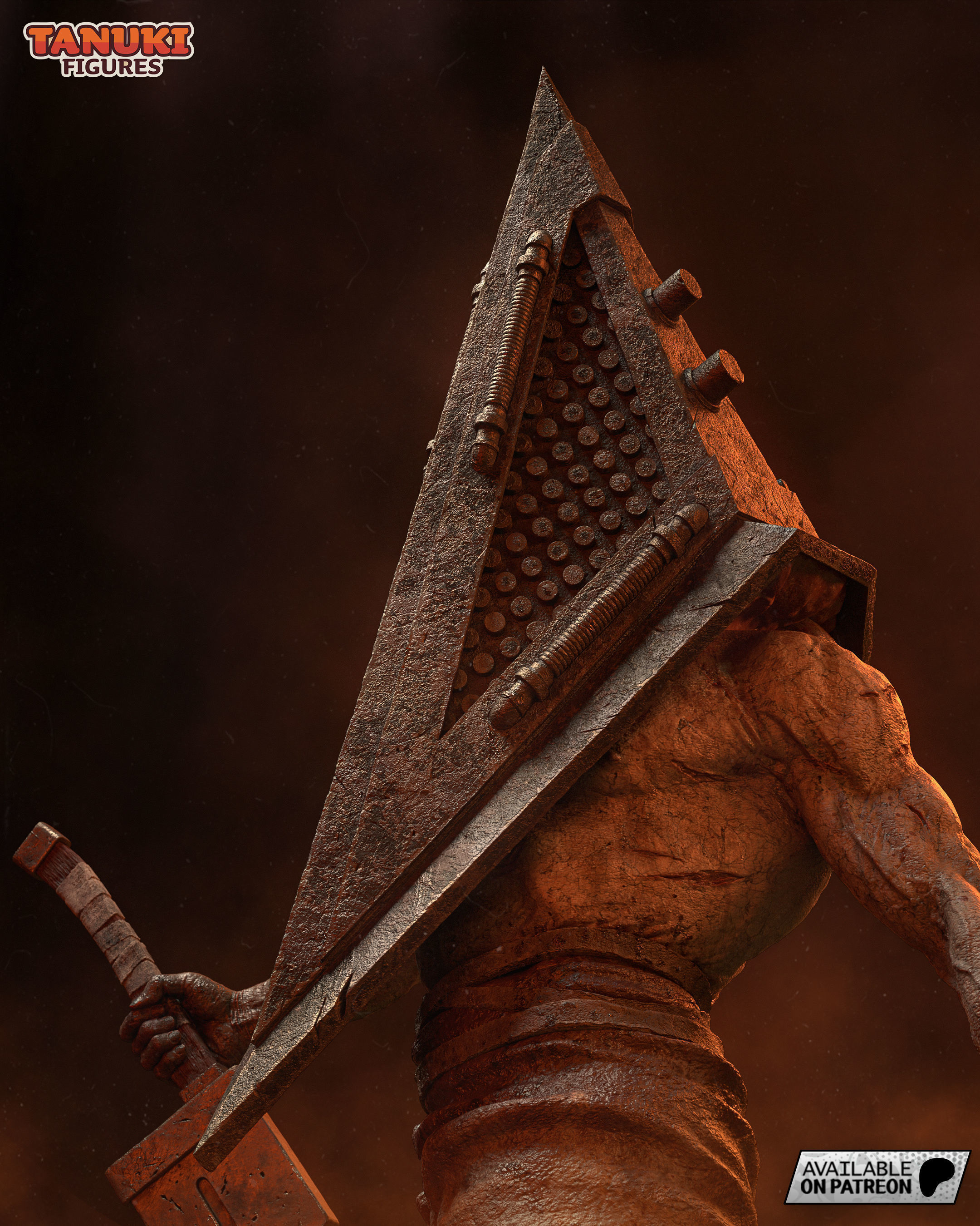 Pyramid Head - Silent Hill - Fullsize 3D print model_11