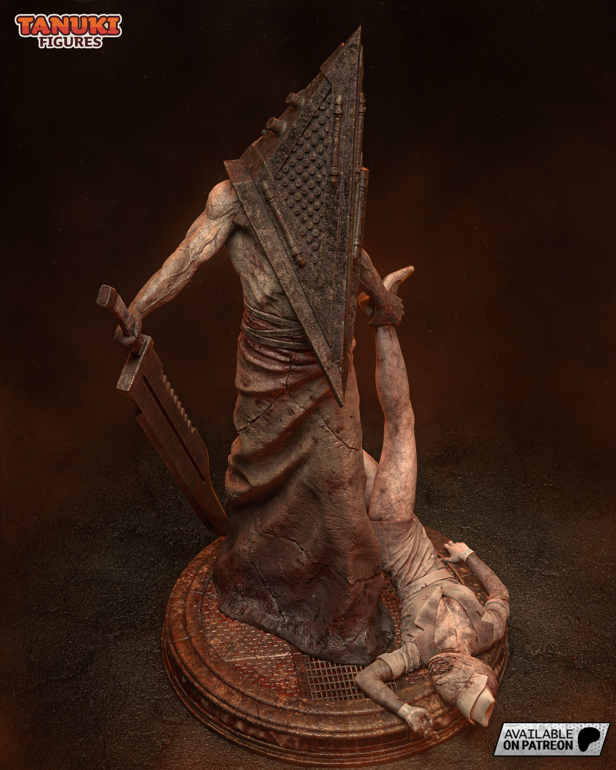 Pyramid Head - Silent Hill - Fullsize 3D print model_1