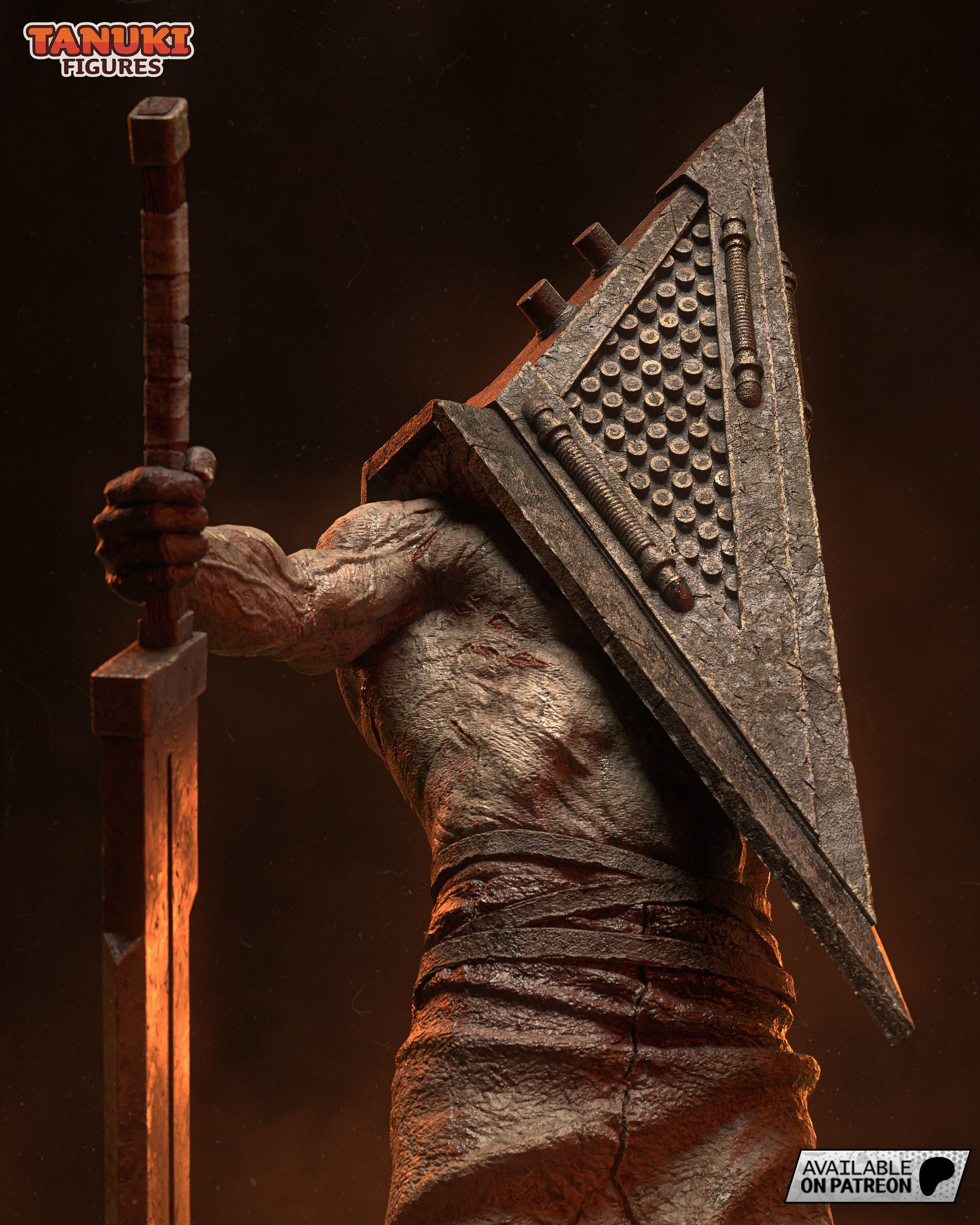 Pyramid Head - Silent Hill - Fullsize 3D print model_7